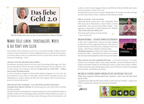 Herz Projekt Magazin Printausgabe kaufen – Geld & Fülle | Wie du Reichtum auf allen Ebenen erschaffst! – Bild 10