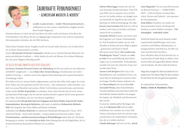 Herz Projekt Magazin Printausgabe kaufen – Zauberhafte Verbundenheit | Spiritualität, Bewusstsein & Inspiration – Bild 7