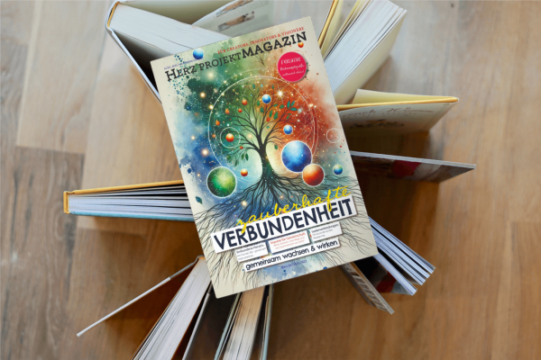 Herz Projekt Magazin Print kaufen: Ausgabe 22 „Zauberhafte Verbundenheit“. Printmagazin für Spiritualität, Bewusstsein, Coaching & Herzensprojekte.