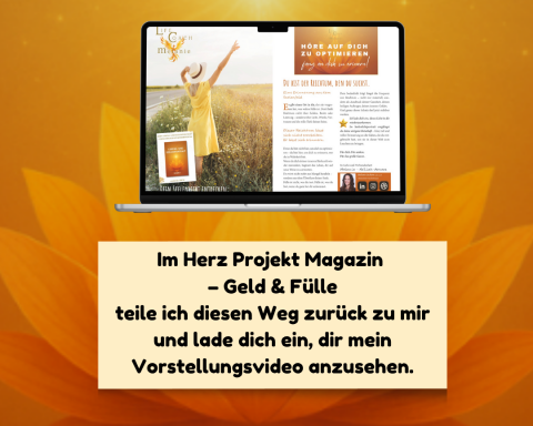 Erinnere dich an dein inneres Licht. Melanie Jochem zeigt im Herz Projekt Magazin, wie du wahre Fülle lebst – mit Herz, Seele & Seelenportrait.