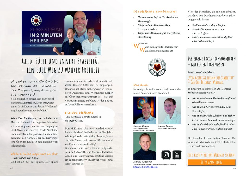 Geld, Fülle & innere Stabilität | Die Orb-Methode mit Markus Radowski