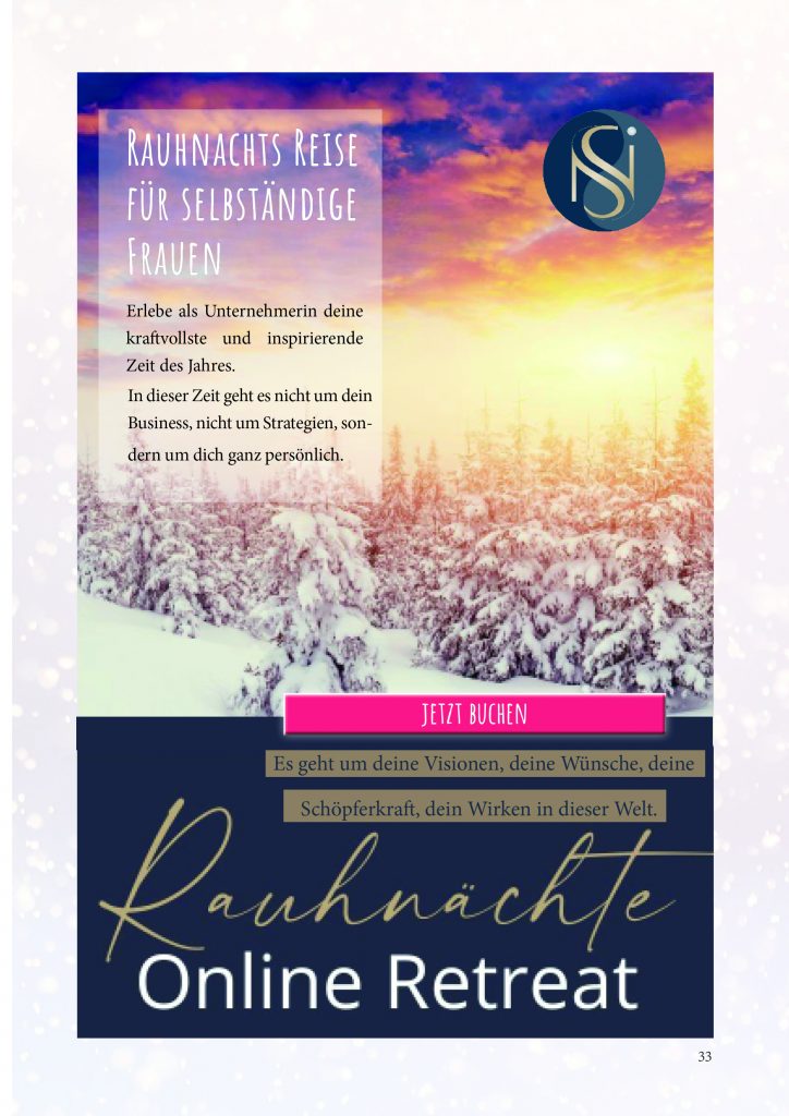 Rauhnächte Online Retreat mit Simone Neier Business Coach und Supervisor