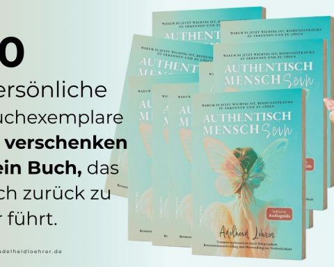 Authentisch MenschSein Buchneuveröffentlichung und 10 Bücher zu verschenken Aktion