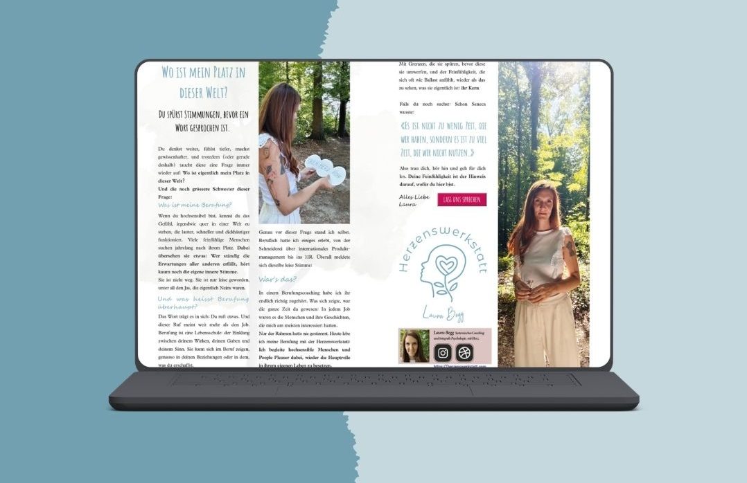 Laura Begg - Herzenswerkstatt, zählt zu den 10 besten Life Coaches in Aarau 2026 im Herzprojekt Magaziin #26. Ausgabe Berufung LEBEN.